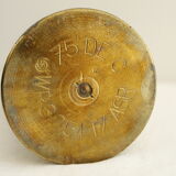 Brass shell casing vase