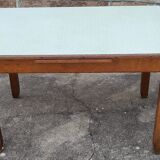 Vintage water green wood/formica table