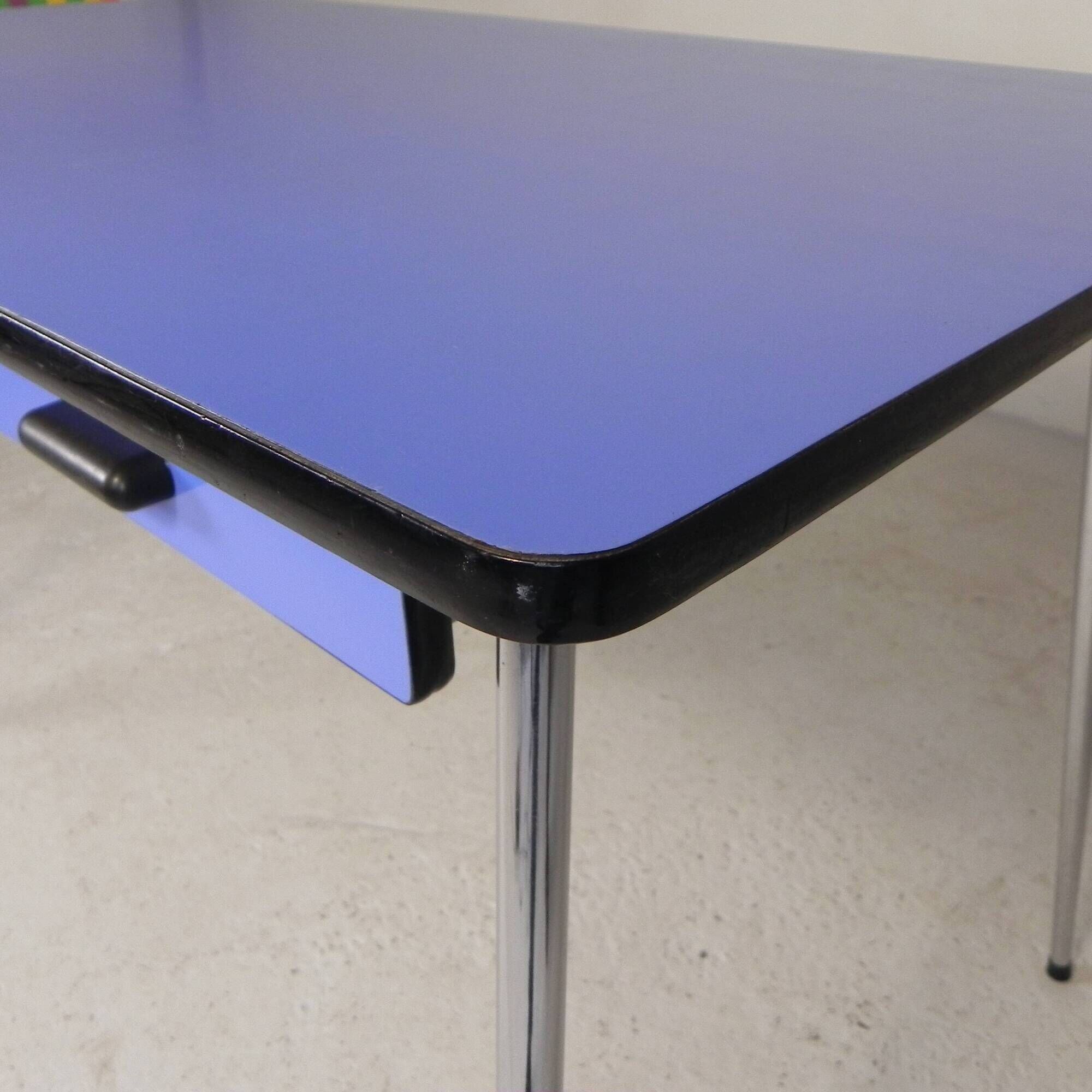 Formica table, desk with 2 drawers, 1950s