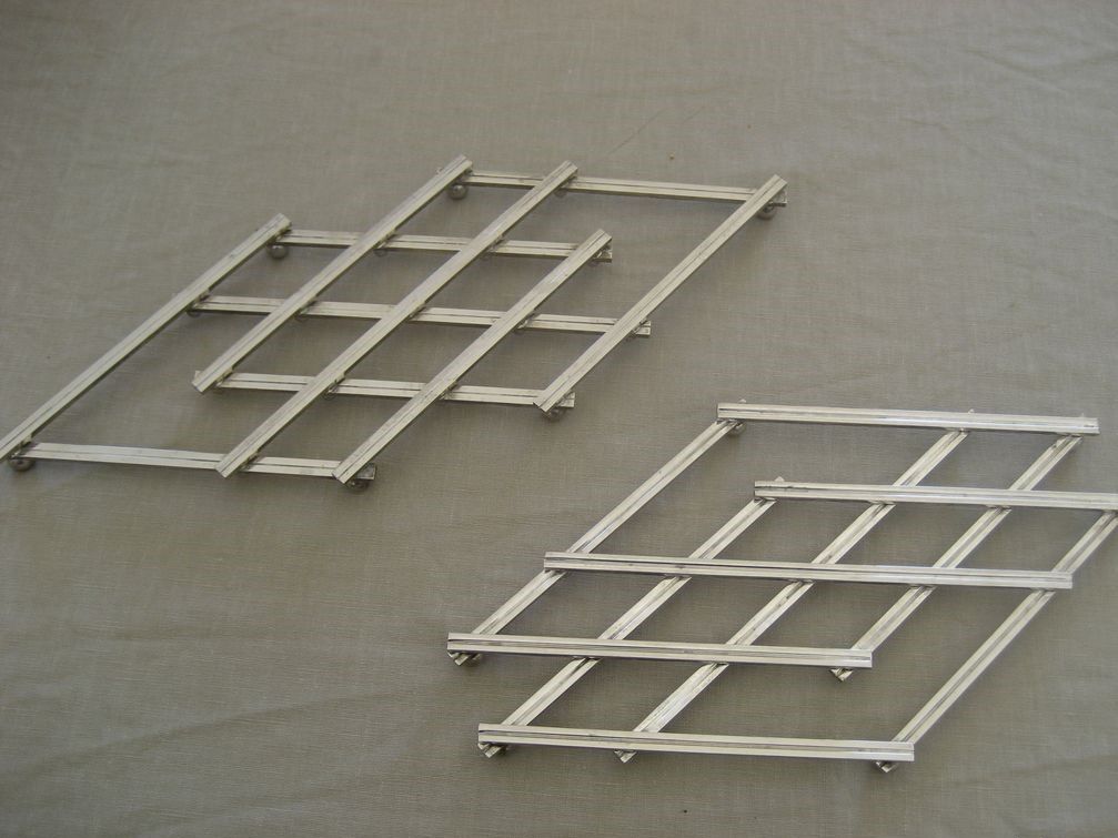 Silver metal underside