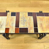 Table basse vintage 1960 / 1970 Roger Capron Vallauris