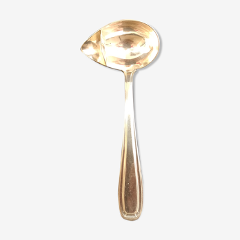 Spoon with lean silver metal sauce