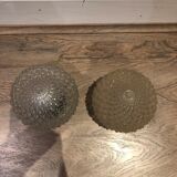 Lot de deux globe art déco