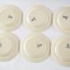 Series of 6 flat plates iron earth