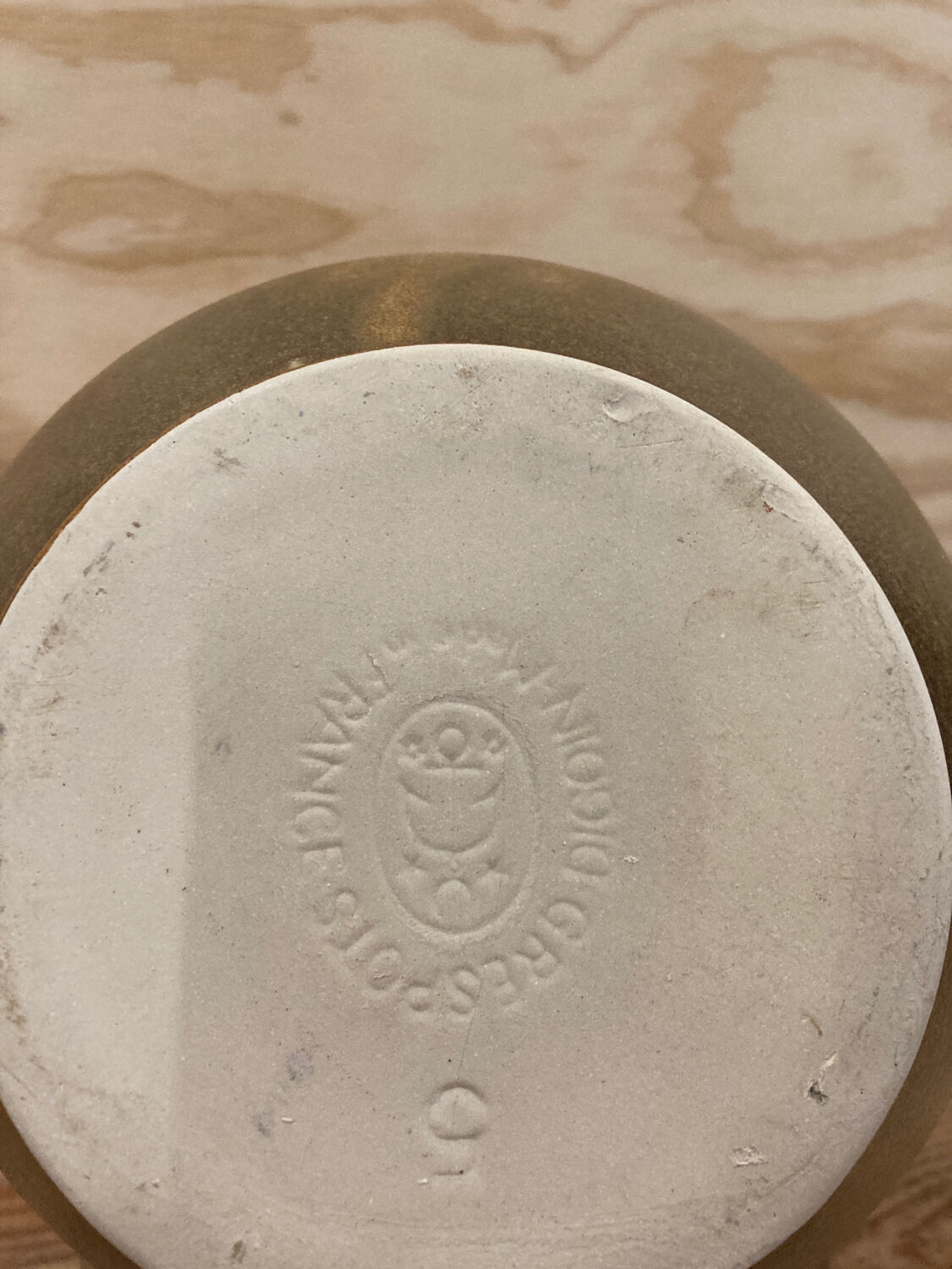 Digoin stoneware salad bowl