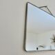 Very old XXL barber mirror with chain, art deco 40s 50s