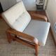 Fauteuil scandinave 60s teck