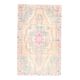 Vintage Turkish Oushak handmade wool cotton orange area rug 125x208