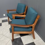 Set Teak Danish chairs by Jull Kristensen 1960s