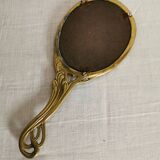 Hand mirror Art Nouveau 1900 circa 11x24cm