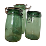 Lot de 3 bocaux à conserve anciens