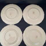 Assiettes plates faïences de longchamp