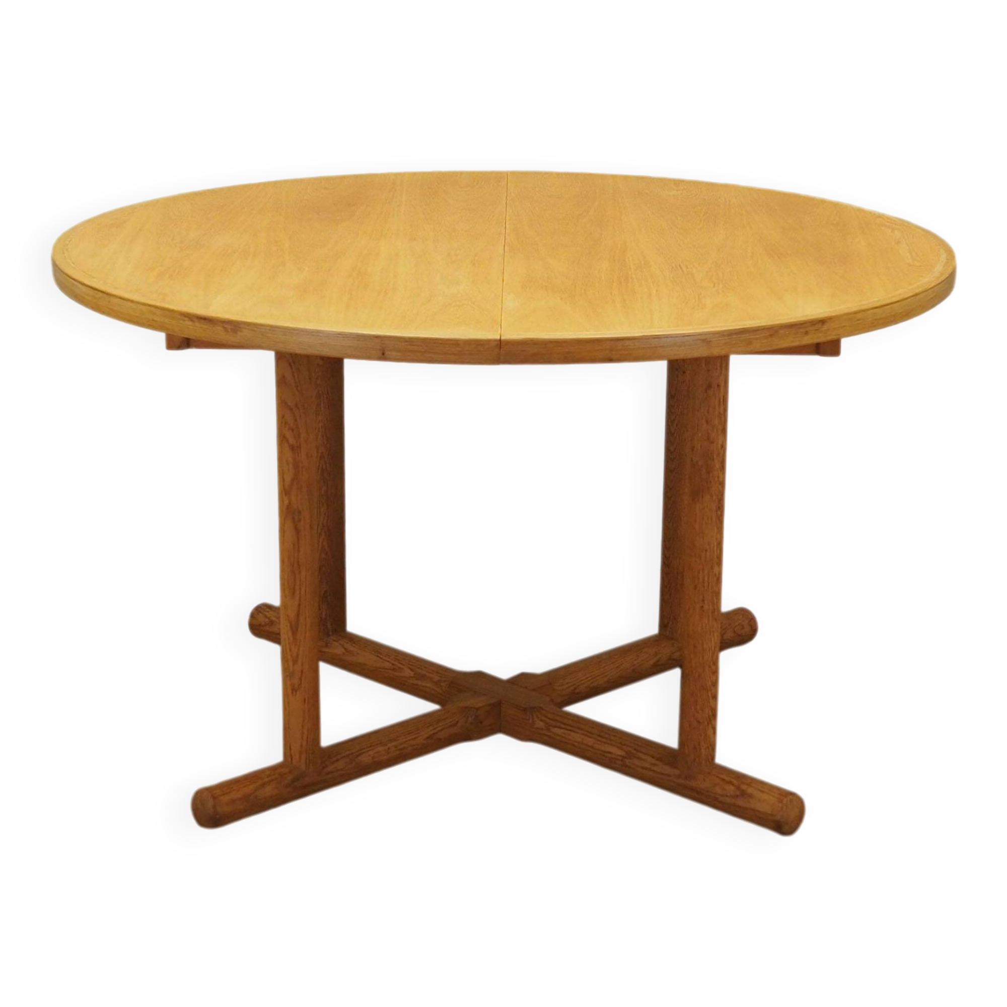 Ash round table, Danish design, 1960s, production: Denmark