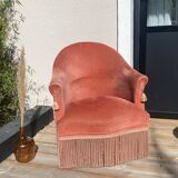 Pink toad armchair