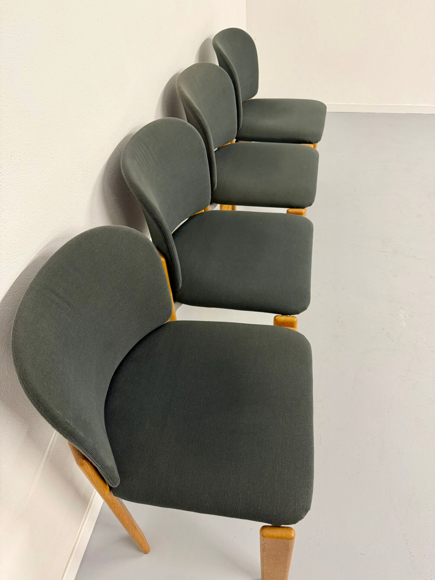 4 vintage Bruno Rey design chairs for Dieticker from the 1970s.