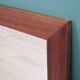 Mirror in mahogany frame, Danish design, 1970s, production: Denmark