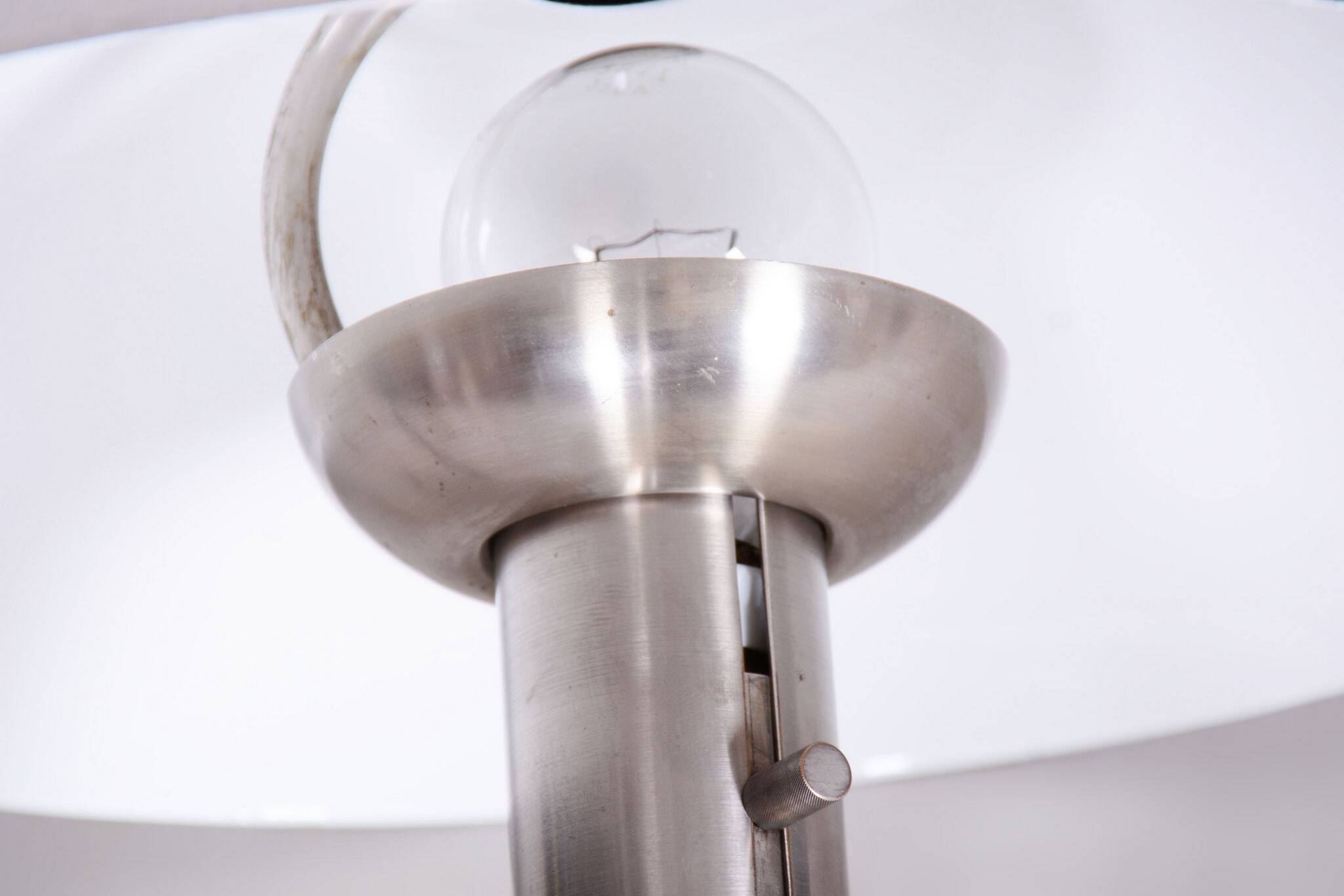 Restored Bauhaus Table Lamp, by Franta Anýž, New Electrification, Czech, 1920s