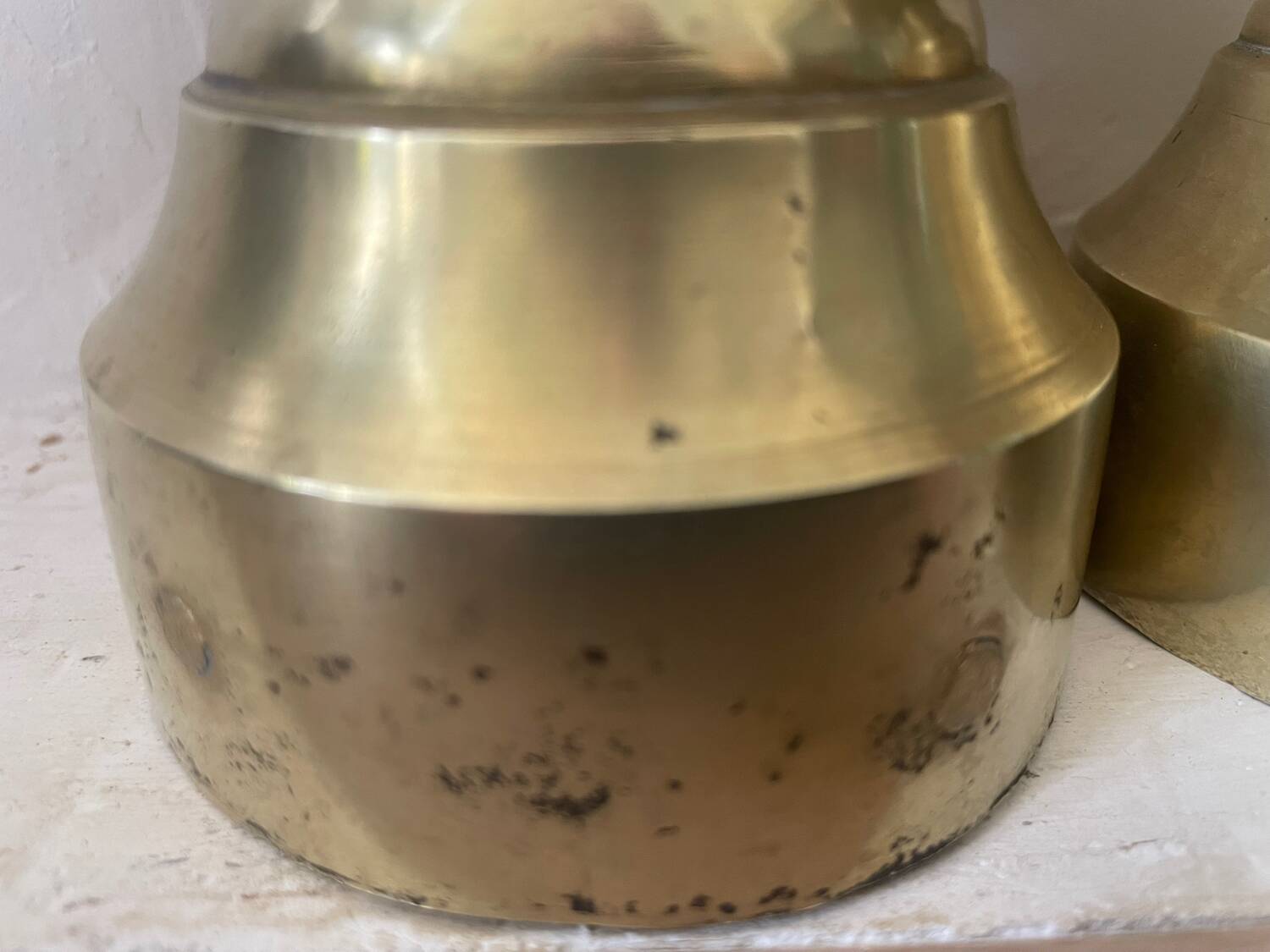 Paire de serre-livres en laiton