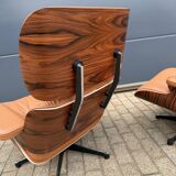 Vitra Eames Lounge Chair XL + Ottoman, Cognac leather & Santos Rosewood
