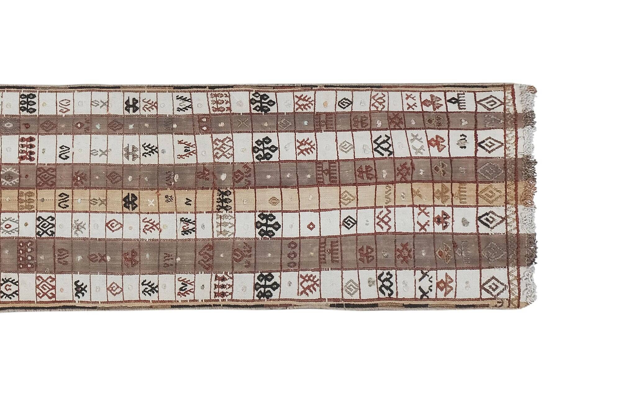Vintage Turkish hallway rug 60x343 cm
