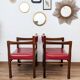Set of two vintage bridge armchairs