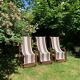 3 Ocean liner deck chairs