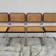 Set of 4 Marcel Breuer cesca black b32 chairs