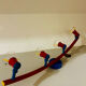 Ceiling light 4 Spots Shiny Vintage Germany 1980s