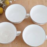 Service 4 cups and saucers Digoin Sarreguemines