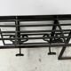 Art Deco wall coat rack in hammered wrought iron, 20th century.