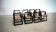 Set of eight folding dining chairs designed by Aldo Jacober for Alberto Bazzani