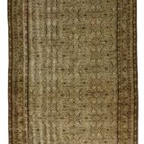 One-of-a-kind turkish handwoven vintage rug - rustic vintage charm 243x 151