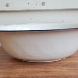 Enamelled sheet metal basin