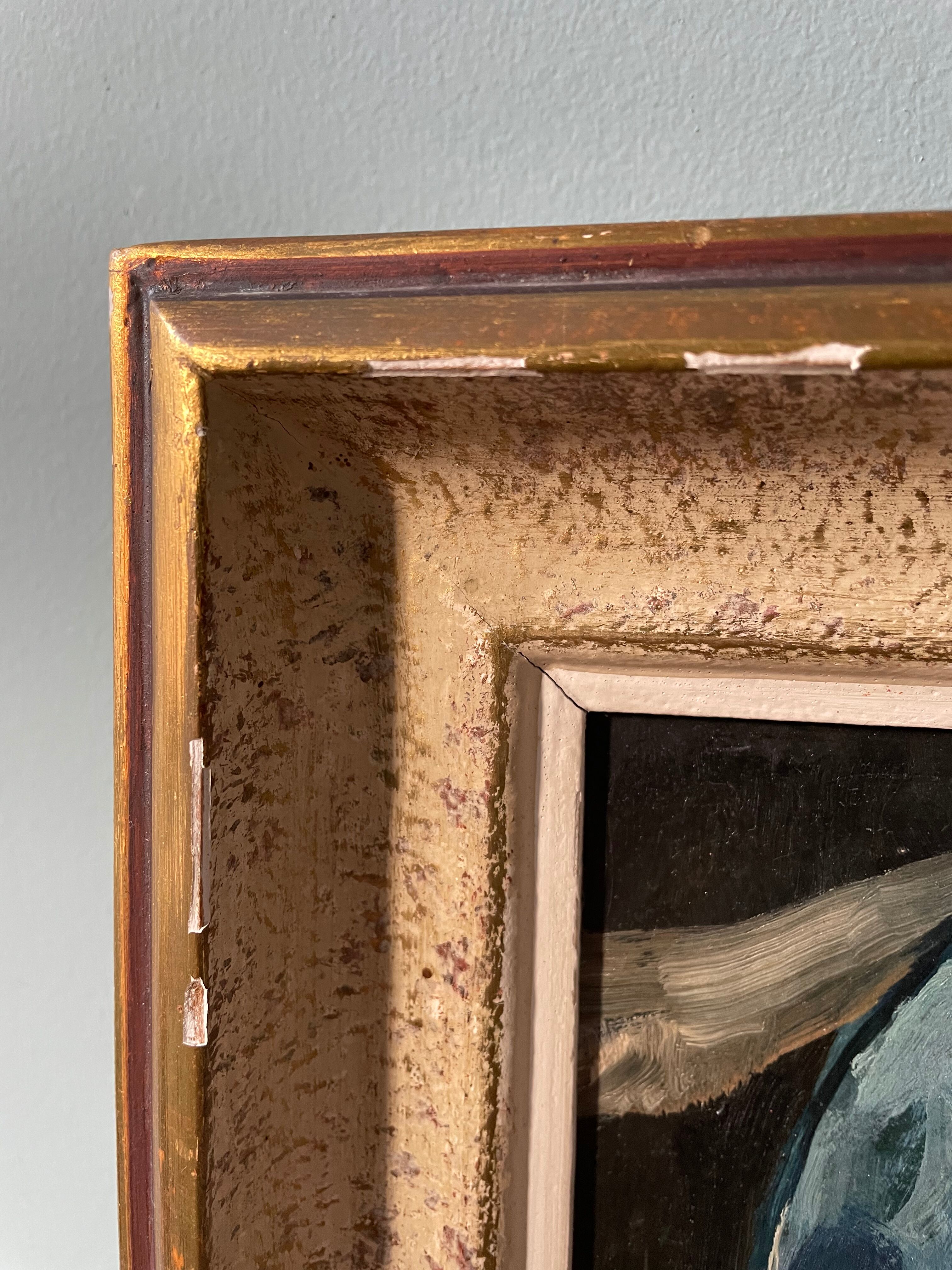 Old painting signed Henri David