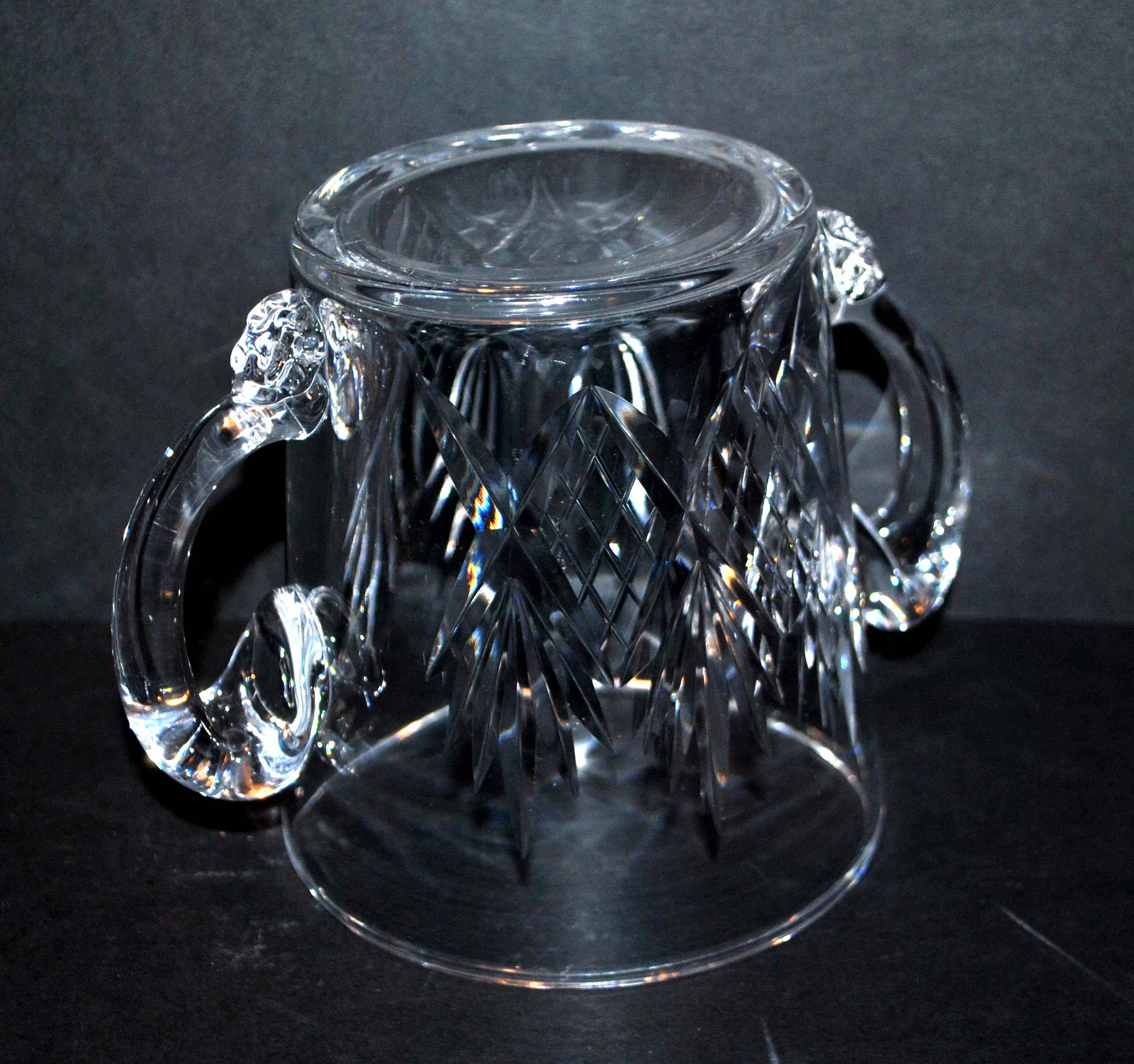 CRISTALLERIE LORRAINE LEMBERG Junon cut crystal ice bucket Chantilly style