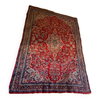 Handmade vintage Persian rug