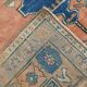 Salmon & Navy Blue Vintage Persian Rug, 131x218 Cm
