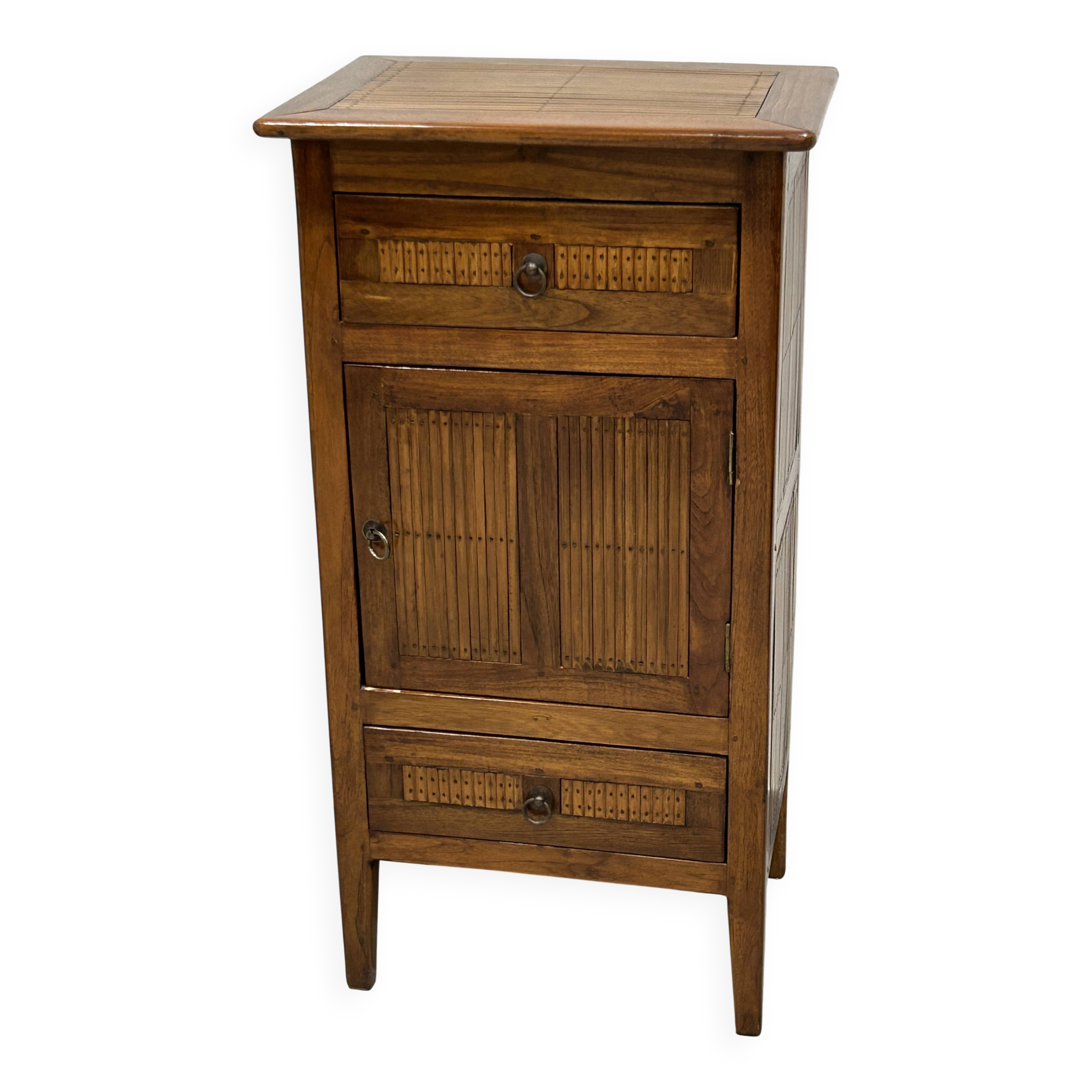 Meuble d'appoint en bois exotique