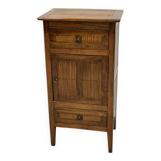 Meuble d'appoint en bois exotique