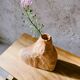 Solid wood ash soliflore hand-carved