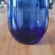 4 verres à eau bleu cobalt