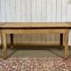 Extendable oak table from the 1930s with Gothic decoration.