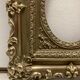 Pair of brass photo frames