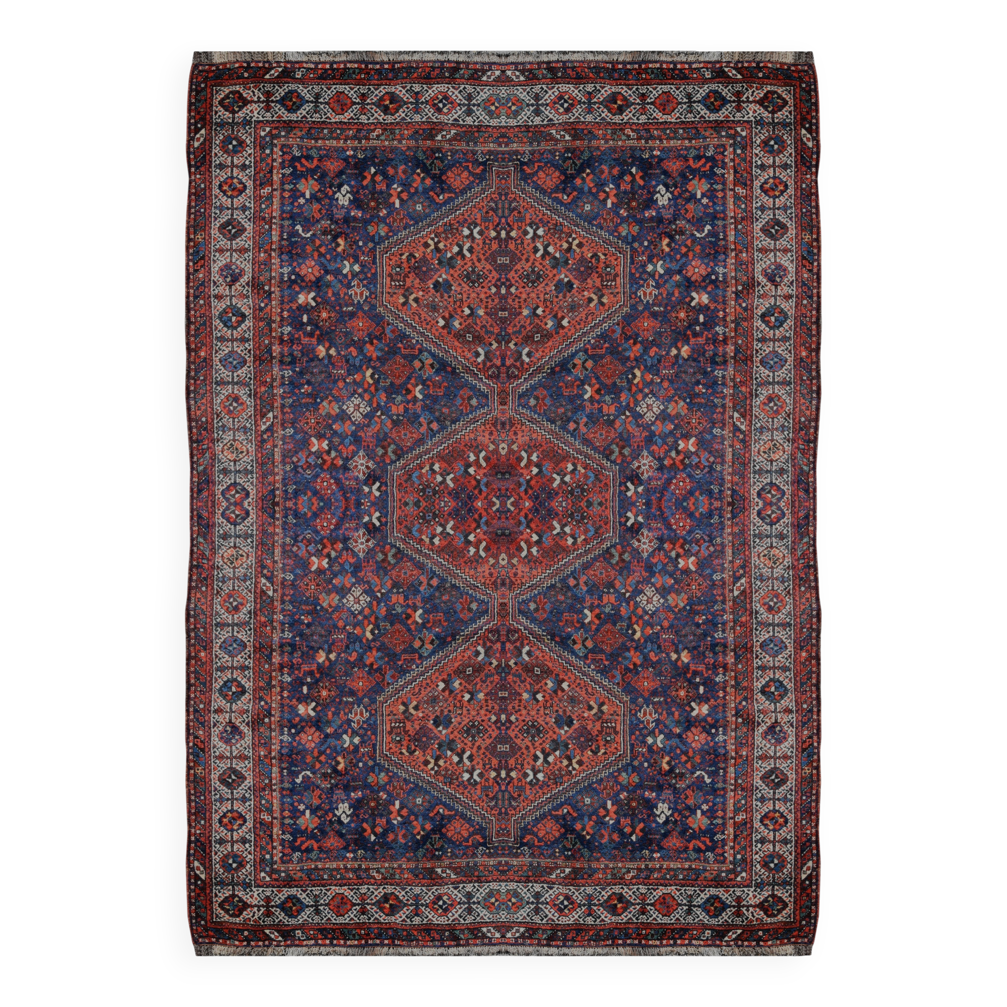 Oriental carpet Iran Shiraz, ancient Gashghaï - "Galerie Sardje"