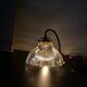 Prismatic glass Holophane pendant light circa 1950
