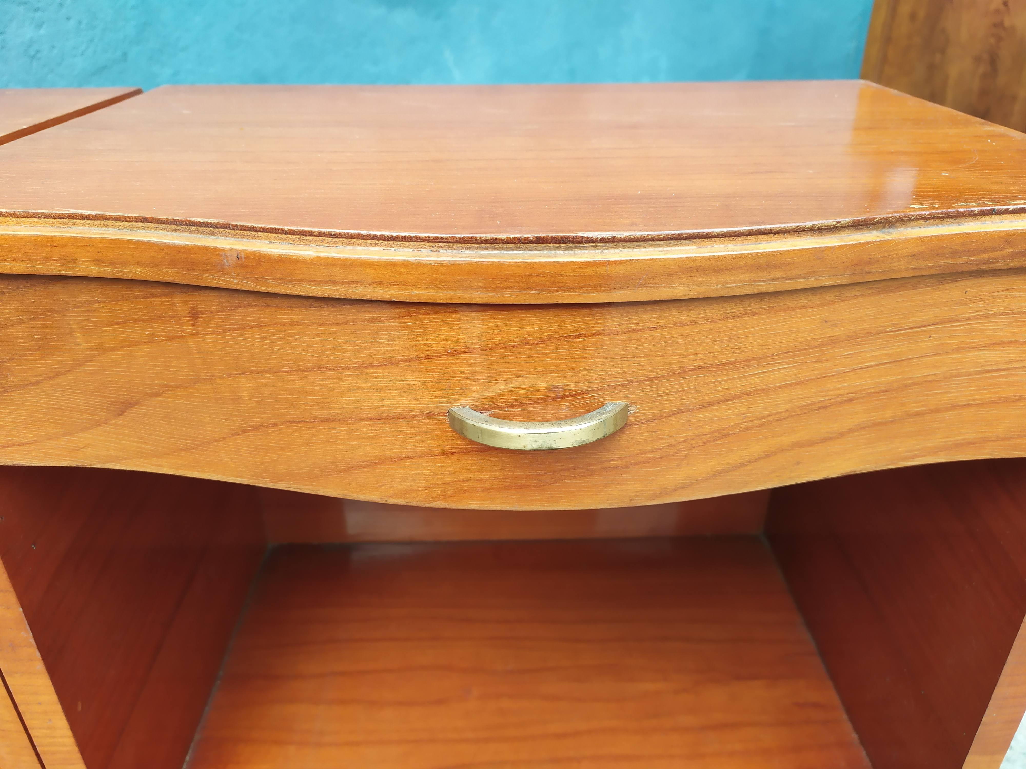 Pair of vintage bedsides