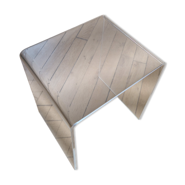 Table d’appoint plexiglas vintage 1970-1980
