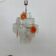 Mid-Century design glass disc chandelier by Vistosi, 1970s