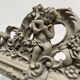Louis XV style mirror in wood and patinated stucco, 20th century