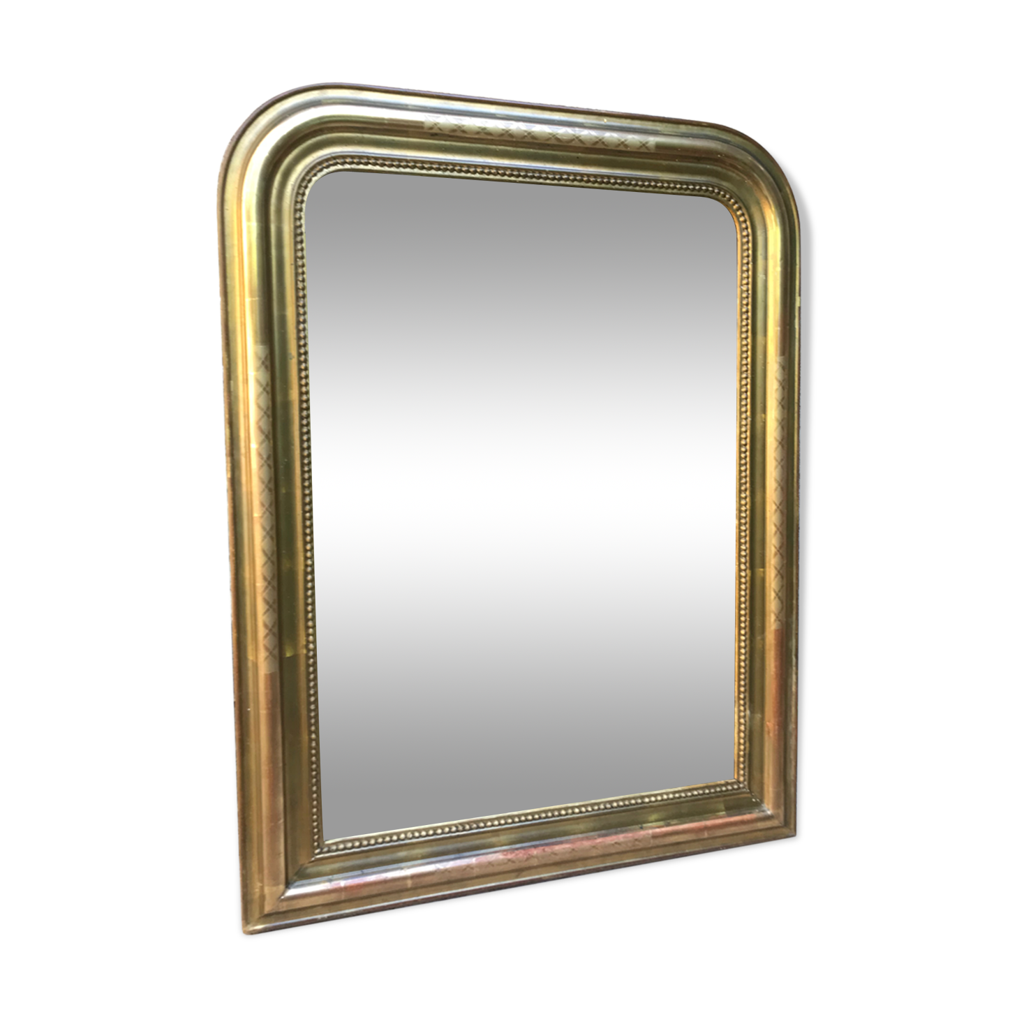 Golden Louis-Philippe Mirror 99x74 cm